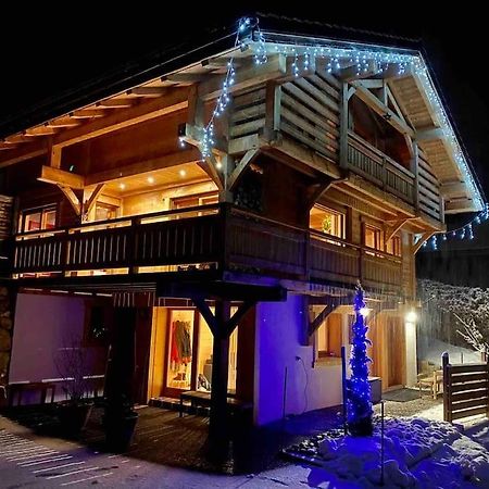 Androsace Appartement Dans Chalet Bois Avec Jacuzzi Privatif Terrasse Et Vue Montagne Les Villards-sur-Thones Екстер'єр фото