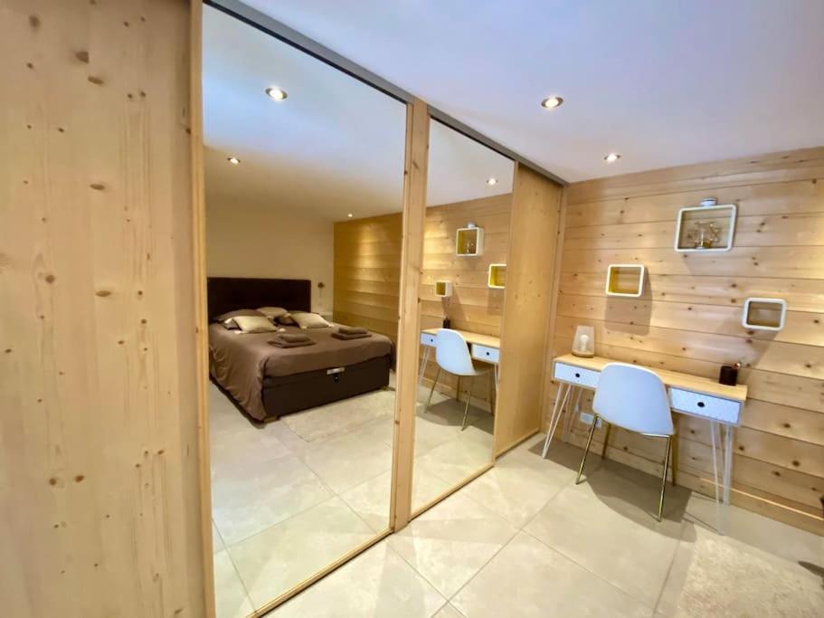 Androsace Appartement Dans Chalet Bois Avec Jacuzzi Privatif Terrasse Et Vue Montagne Les Villards-sur-Thones Екстер'єр фото
