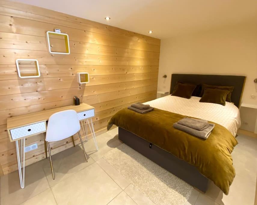 Androsace Appartement Dans Chalet Bois Avec Jacuzzi Privatif Terrasse Et Vue Montagne Les Villards-sur-Thones Екстер'єр фото
