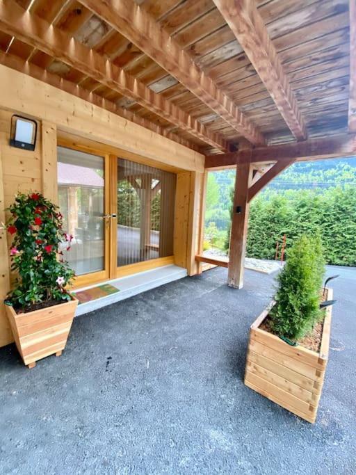 Androsace Appartement Dans Chalet Bois Avec Jacuzzi Privatif Terrasse Et Vue Montagne Les Villards-sur-Thones Екстер'єр фото