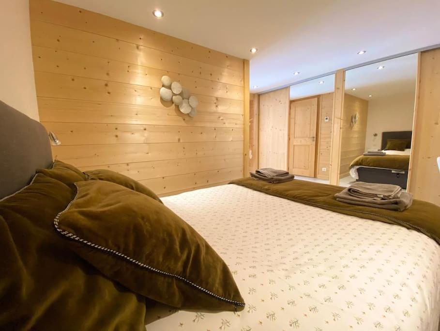 Androsace Appartement Dans Chalet Bois Avec Jacuzzi Privatif Terrasse Et Vue Montagne Les Villards-sur-Thones Екстер'єр фото