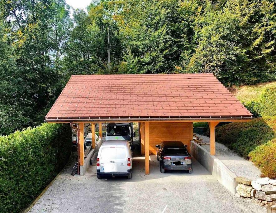 Androsace Appartement Dans Chalet Bois Avec Jacuzzi Privatif Terrasse Et Vue Montagne Les Villards-sur-Thones Екстер'єр фото